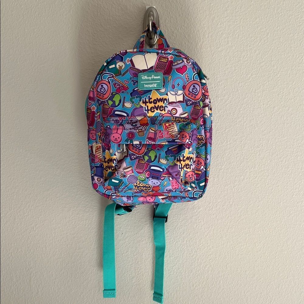 New Disney Parks Pixar Loungefly Turning Red 4*Town 4Ever mini backpack
